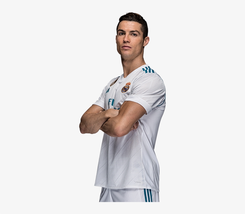 Cristiano Ronaldo - Cristiano Ronaldo - Real Madrid 2017-18 Scarf, transparent png