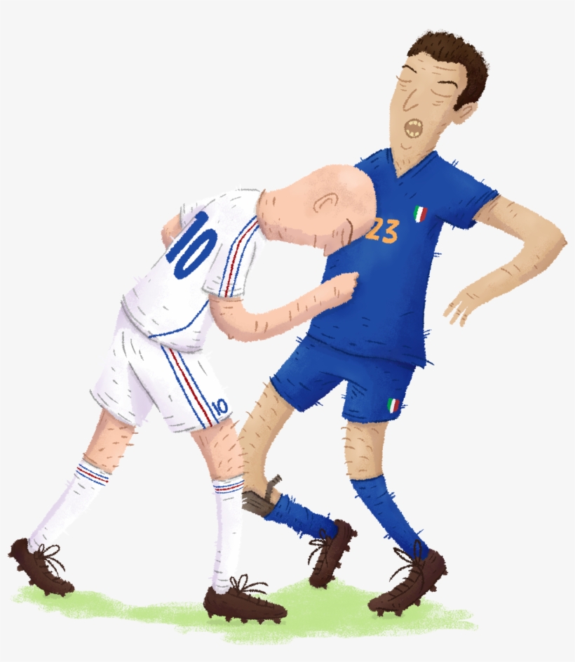 Zidane, France Materazzi, Italie - Zidane Materazzi Illustration, transparent png