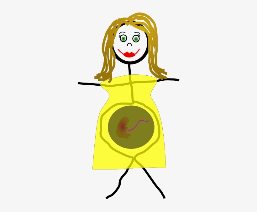 Cartoon Drawing Of Pregnant Woman Svg Clip Arts 330, transparent png