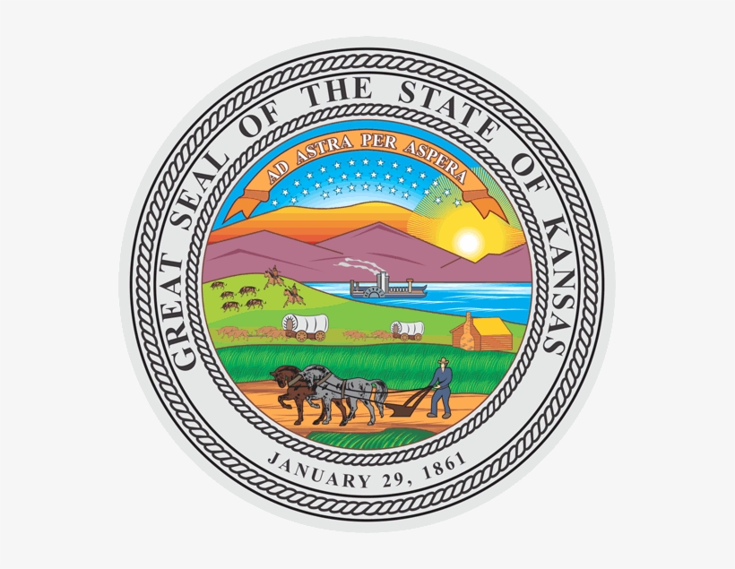Kansas State Seal Vector - Kansas Seal, transparent png