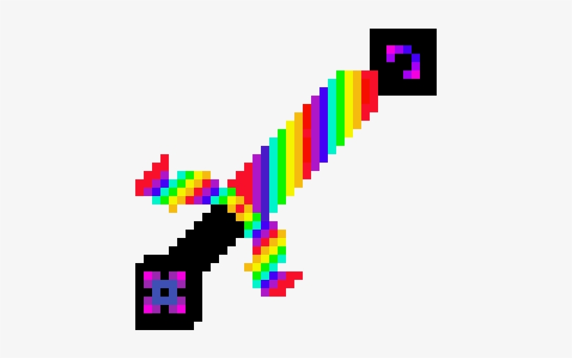 Rainbow Sword Of Darkness - Dantdm, transparent png