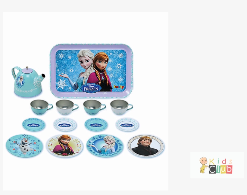 Smoby Frozen Tin Tea Set, Multi Color, transparent png