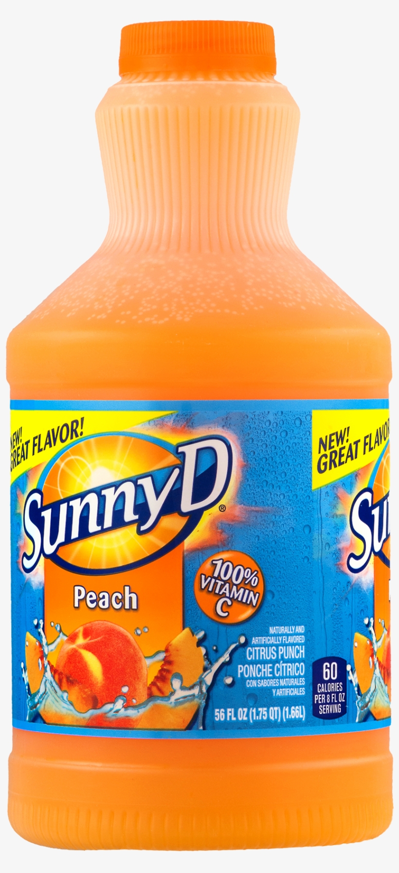 Sunny D Citrus Punch, Tangy Original - 56 Fl Oz, transparent png