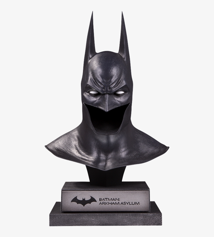 Arkham Asylum - Dc Gallery Batman Arkham Asylum Cowl Statue, transparent png