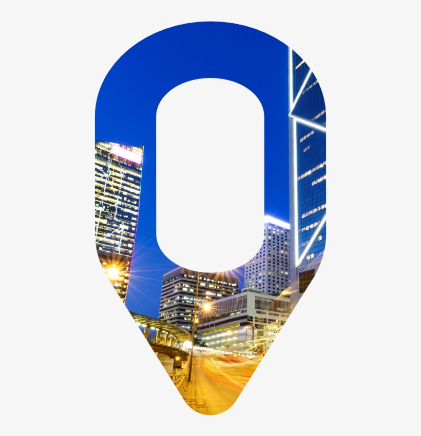 Urban Intel Logo Acting As A Window To A City Scape - Architecture, transparent png