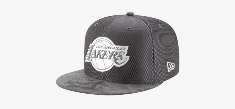 Los Angeles Lakers 59fifty On Court Lux Mesh Faux Suede - Men's Los Angeles Lakers New Era Black/gold Nba On-court, transparent png
