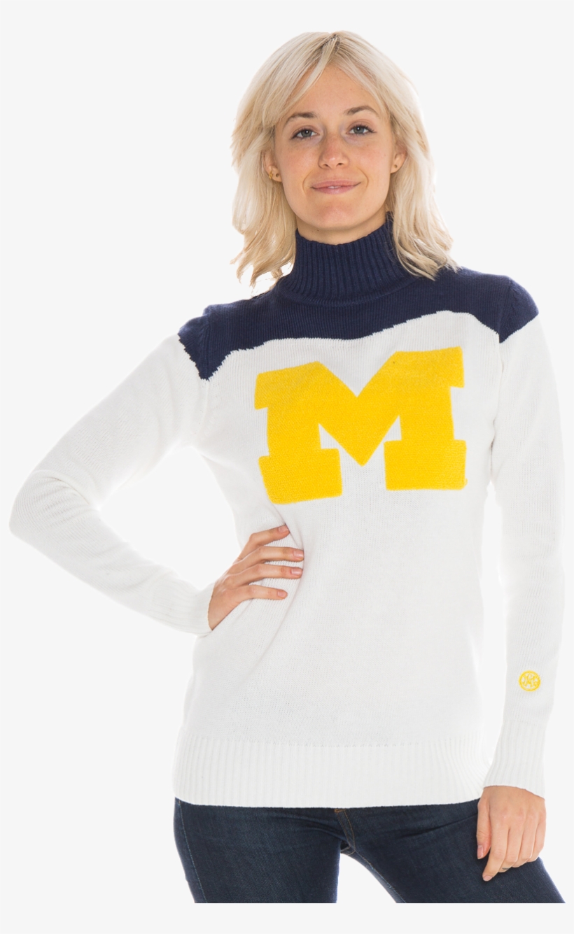 University Of Michigan Wolverines Women's Cheer Sweater - Portable Network Graphics, transparent png