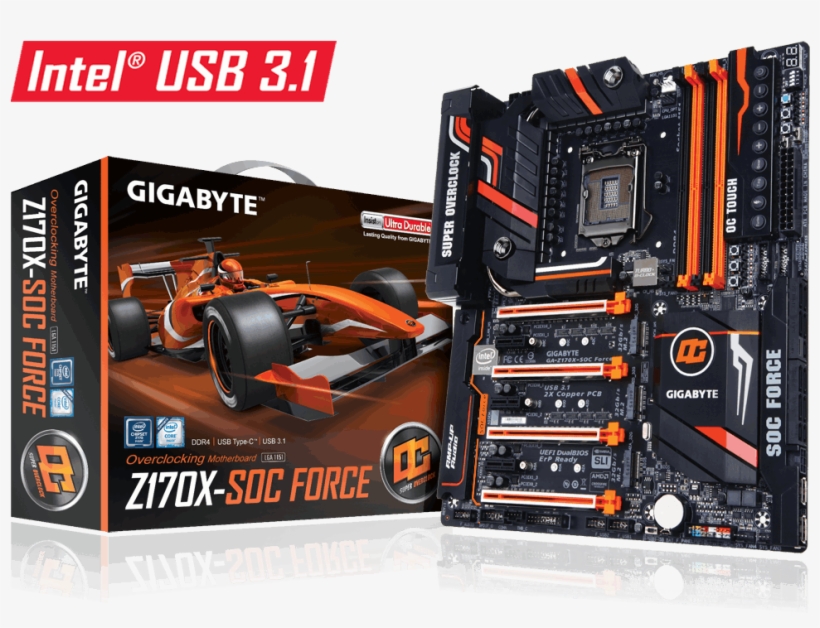 Ga Z170x Soc Force - Gigabyte Ga-z170x-soc Force Motherboard Ga-z170x-soc, transparent png