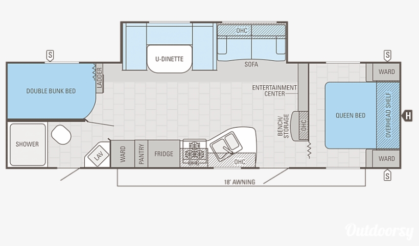 Co Floorplan 2015 Jayco Jay Flight Swift Castle Rock, - Recreational Vehicle, transparent png