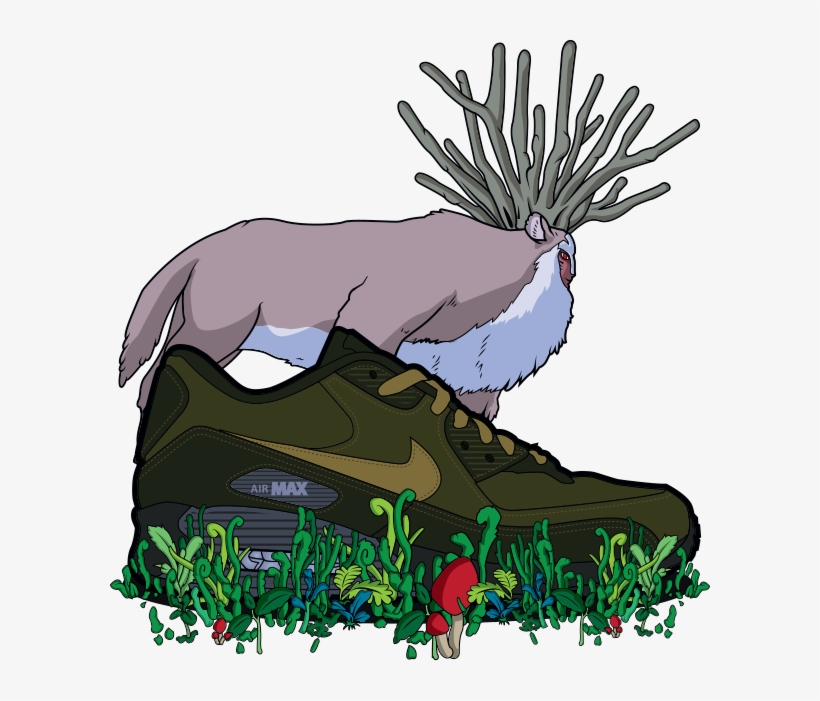 A Creative Collaboration Between Nike And Studio Ghibli - Forest Spirit Ghibli Png, transparent png