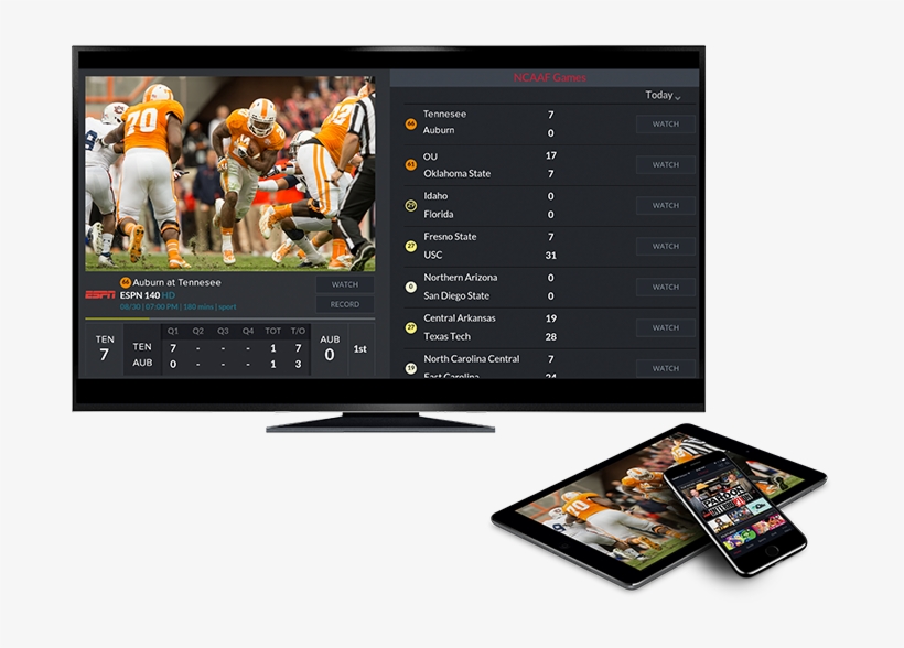 Dish College Football Bowl Games On Tv And Mobile Devices - Television, transparent png