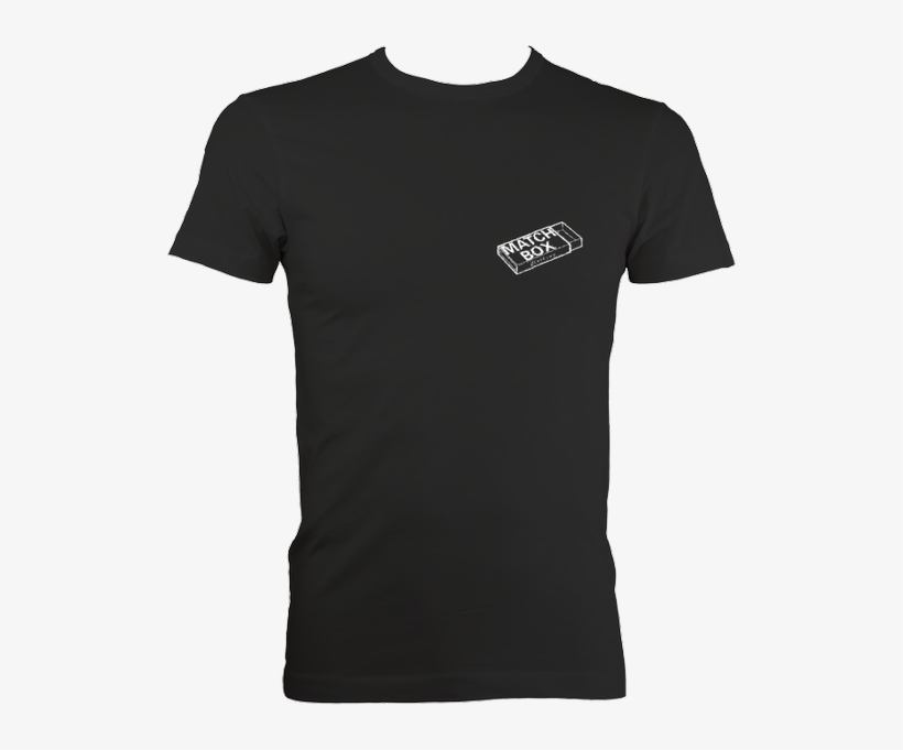 Image Of Plain Black Matchbox Fitted T-shirt - Shirt, transparent png