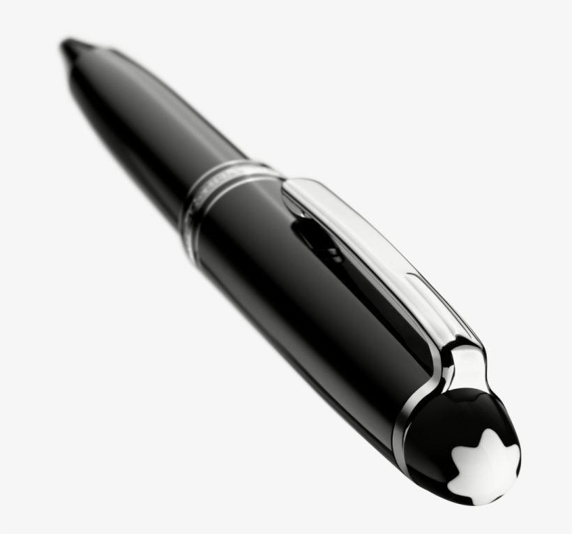 From Our Montblanc Collection - Montblanc - Meisterstück Classique Resin And Platinum-plated, transparent png