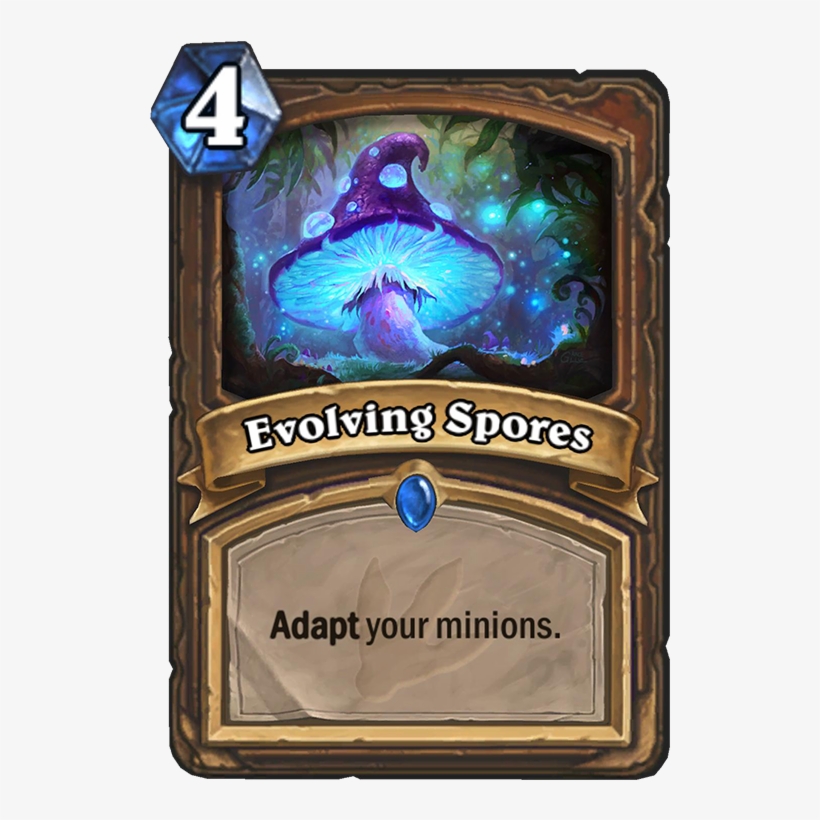 Evolving Spores Card - Omega Assembly Hearthstone, transparent png