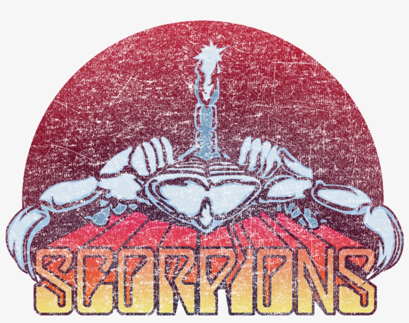 Scorpions Scorpions Color Logo Distressed Youth T Shirt - Scorpions Scorpions Color Logo, transparent png