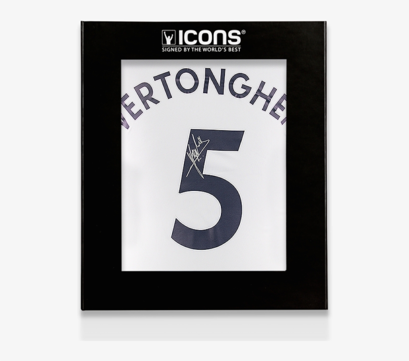 Jan Vertonghen Back Signed Tottenham Hotspur 2017-18 - Eric Cantona Autographed Black Nike Tiempo Boot In, transparent png