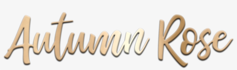 Cropped Autumn Rose Logo - Calligraphy, transparent png