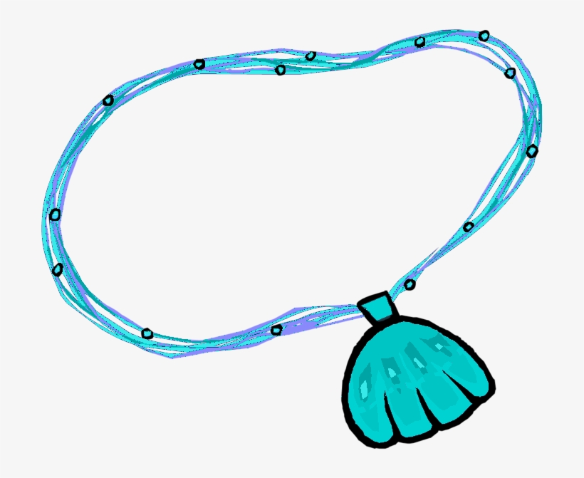 Necklace Clipart Club Penguin - Shell Necklace Clip Art, transparent png