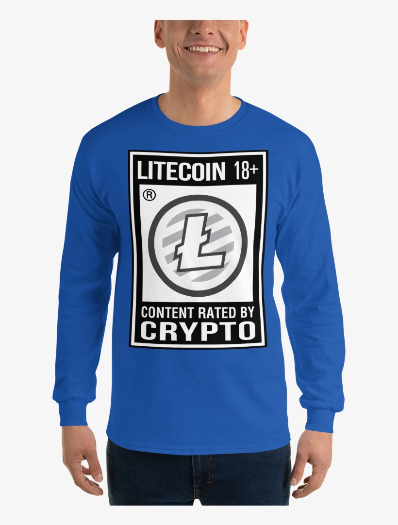 Litecoin 18 Long Sleeve T-shirt - Litecoin, transparent png