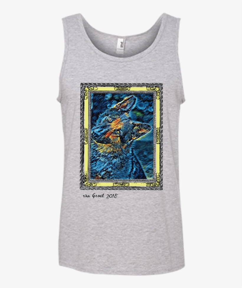 German Shepherd • Starry Night - Men's Tank Tops Death Metal, transparent png