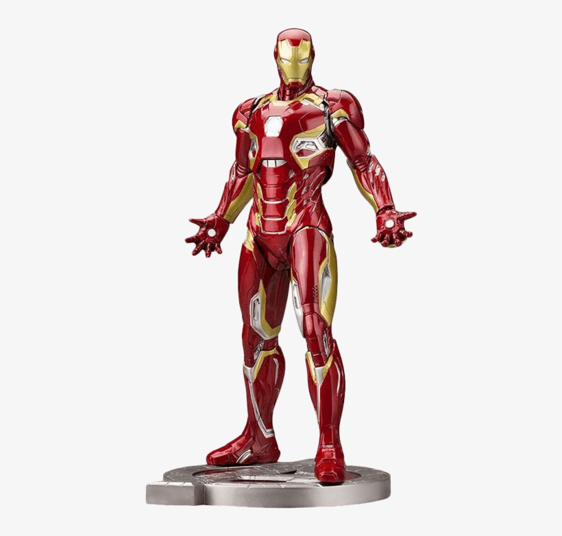 Iron Man Mk 45 Artfx+ Figure, transparent png
