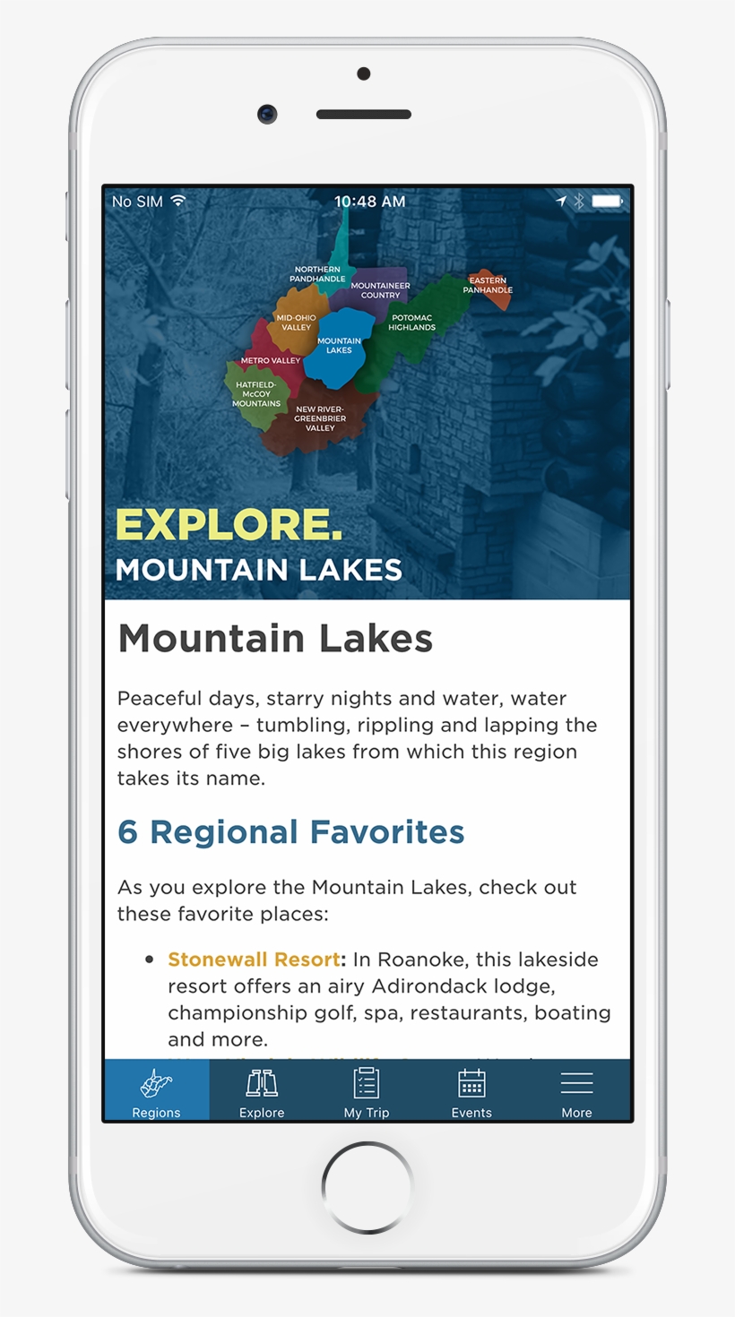 West Virginia Tourism App, transparent png