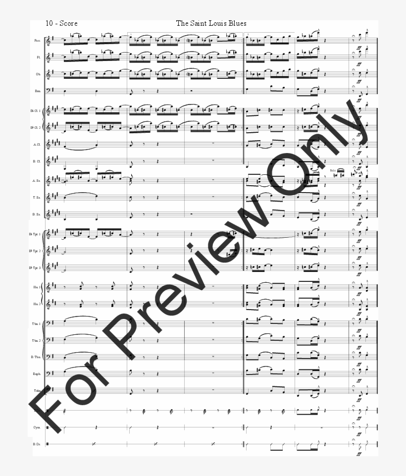 The Saint Louis Blues Thumbnail - Elliot Del Borgo Ancient Ritual Full Score, transparent png