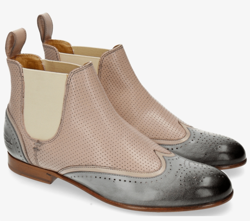 Ankle Boots Sally 19 Perfo Oxygen Nude Pale Rose Elastic - Leather, transparent png