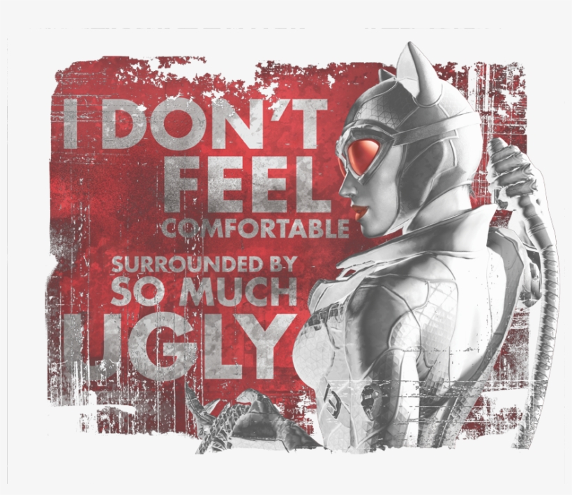 Arkham So Much Ugly Pullover Hoodie - Batman Arkham City Catwoman, transparent png