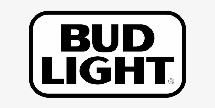 Bud Light Black Logo, transparent png