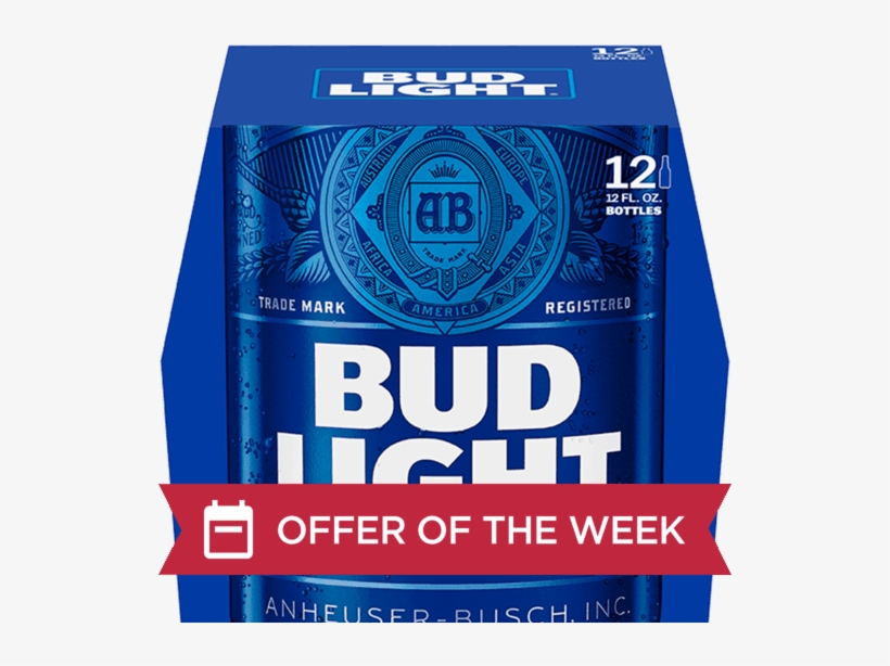 50 For Budweiser® Or Bud Light® - 12 Bottles Of Bud Light, transparent png