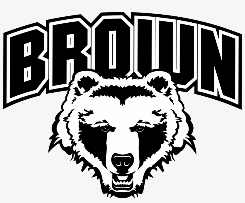 Brown Bears Png Transparent Svg Freebie Supply - Brown University Bears Silver And School Color 1/2", transparent png