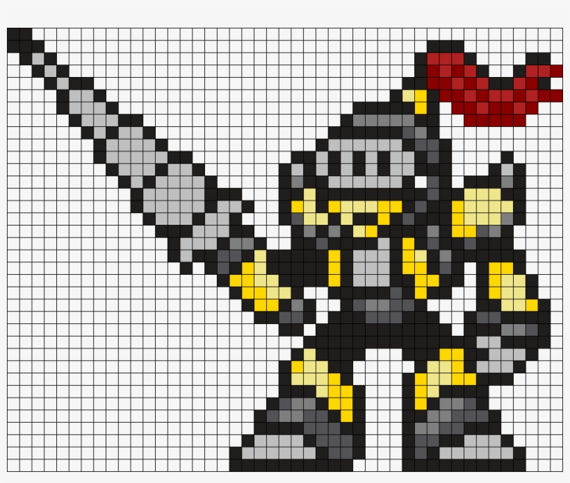 Mega Man Lightningman Lanceman Perler Bead Pattern - Visual Arts, transparent png