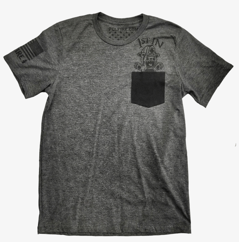 1st In Firefighter Bear Pocket T - Black Firefighter W/hat Teddy Bear Clothes Fits Most, transparent png