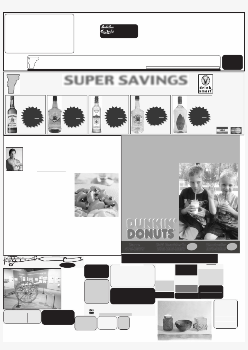 Burnett's Vodka Jameson Irish Whiskey - Collage, transparent png