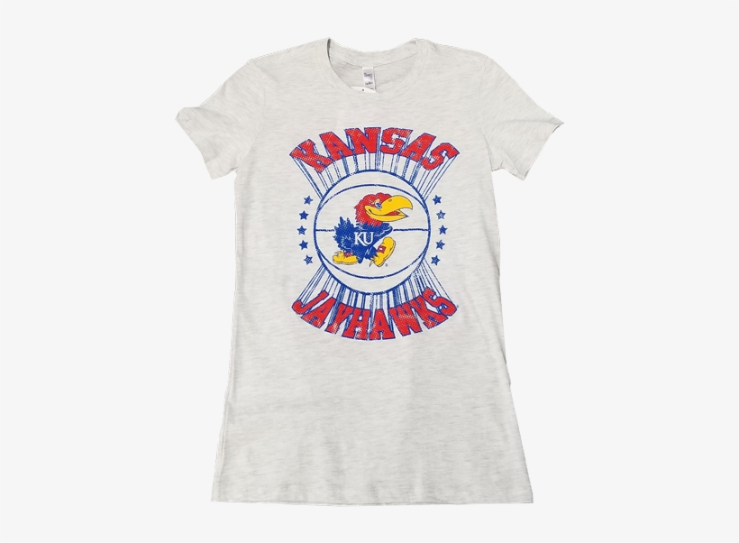 Kansas Jayhawks Burst Basketball Women's Triblend, transparent png