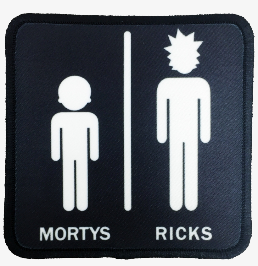 Rick And Morty Iron-on Patch - โลโก้ ห้องน้ำ Png, transparent png