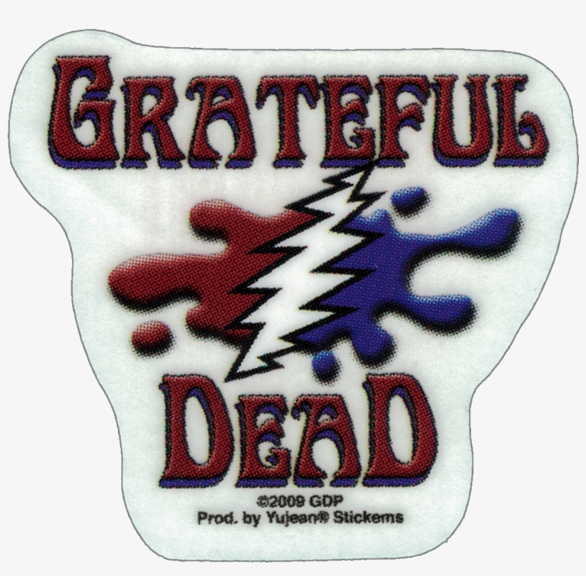 Grateful Dead Melting Logo - Grateful Dead - Melting Logo - Sticker, transparent png
