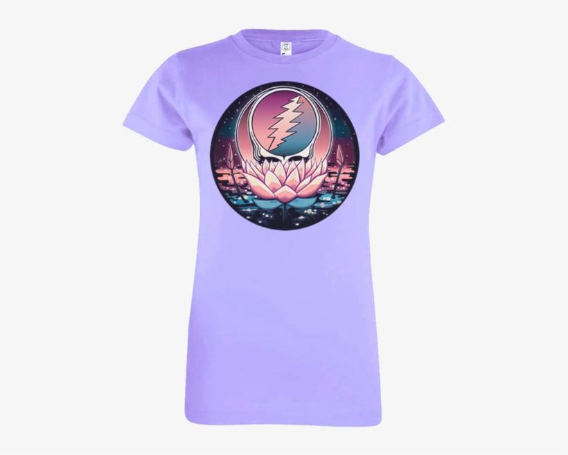 Grateful Dead Lotus Stealie Girls Youth T - Grateful Dead - Lotus Syf Black Youth Hoodie Black, transparent png