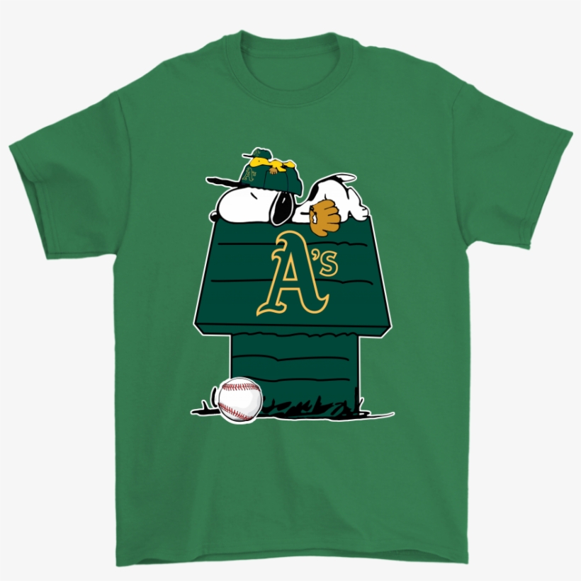 Oakland Athletics Snoopy And Woodstock Resting Together - American Football, transparent png