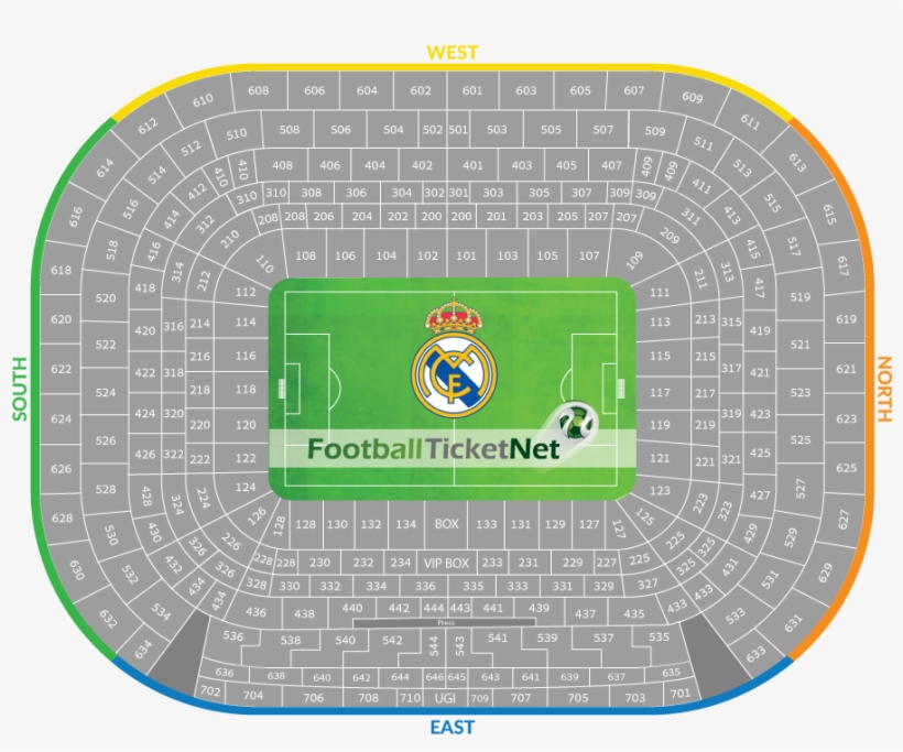 Real Madrid Vs Fc Barcelona Tickets - Sector 439 Santiago Bernabeu, transparent png