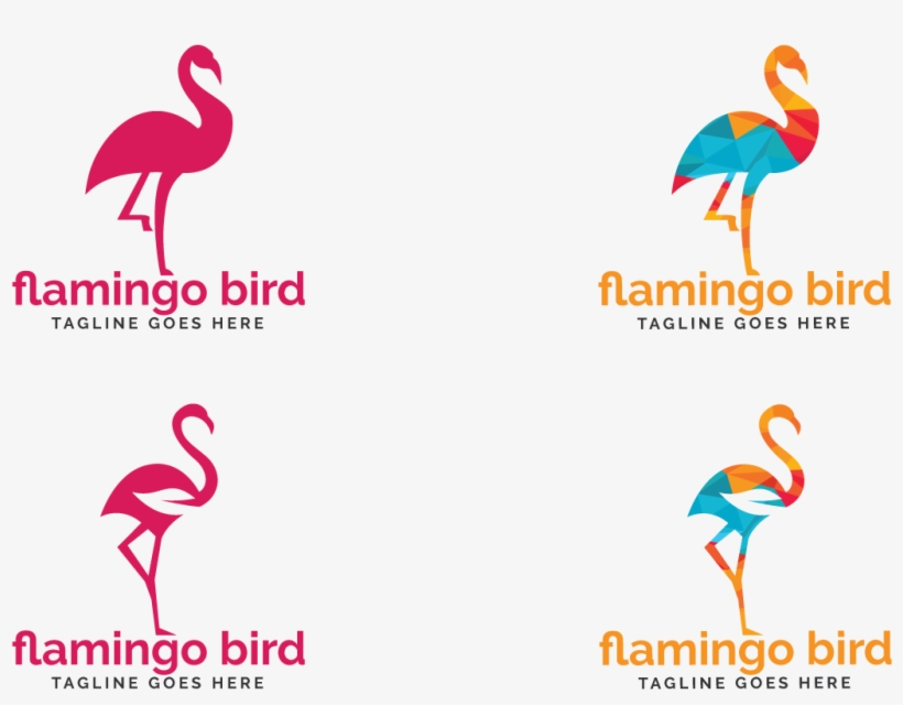 Flamingo Bird Logo Design - Logo, transparent png