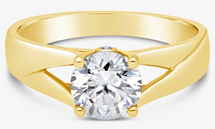 18ct Yellow Gold - Pre-engagement Ring, transparent png