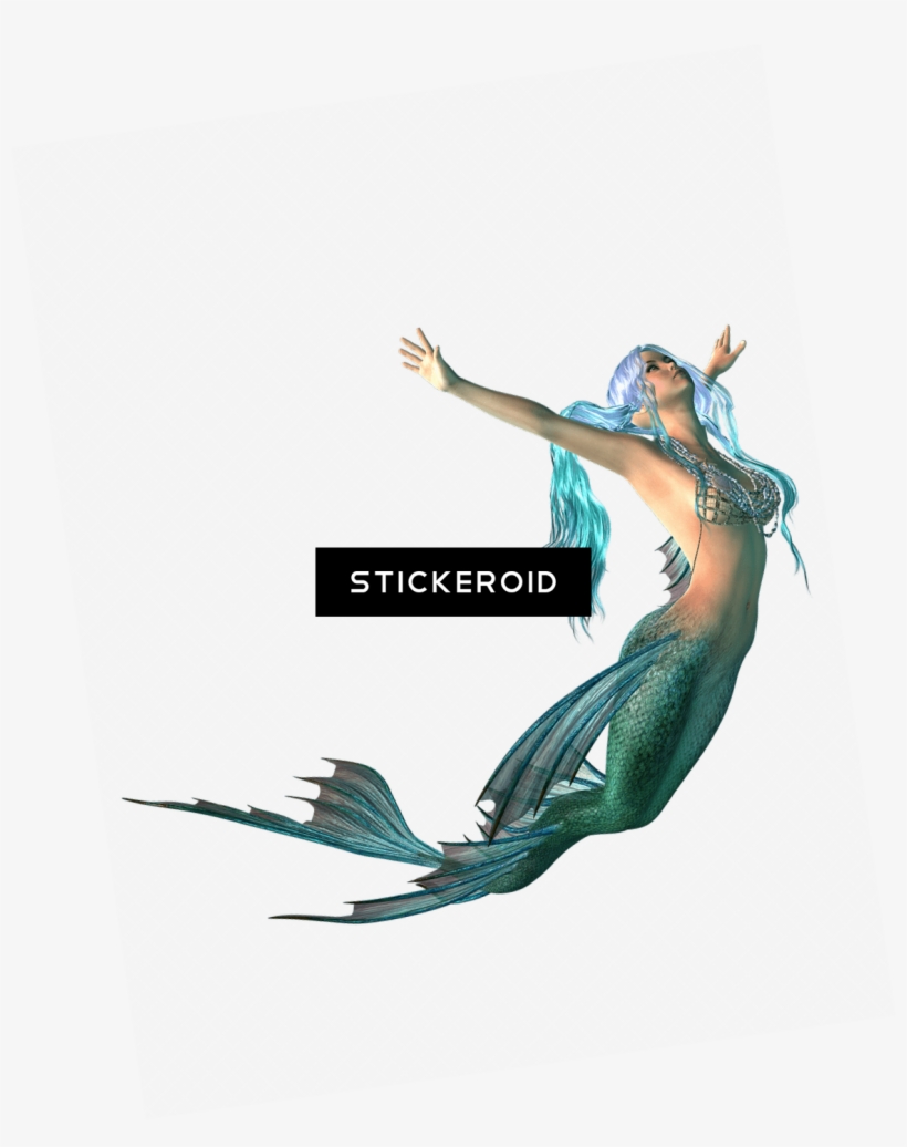 Mermaid Swimming Up - Portable Network Graphics, transparent png