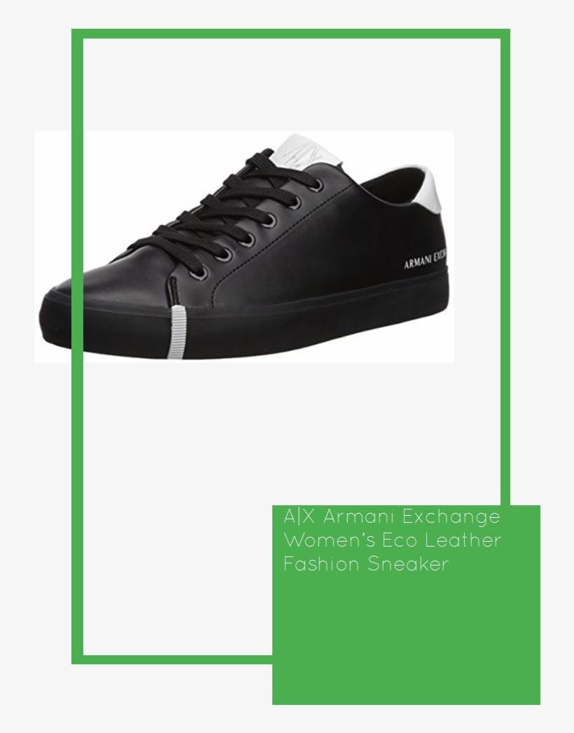 X Armani Exchange Women's Eco Leather Fashion Sneaker - Shoe, transparent png