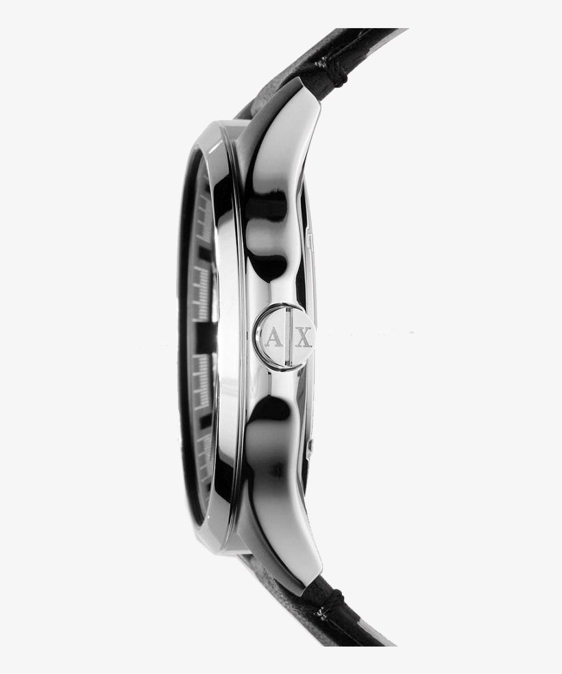 Zoom - Armani Exchange Ax2101 Men's Date Leather Strap Watch,, transparent png