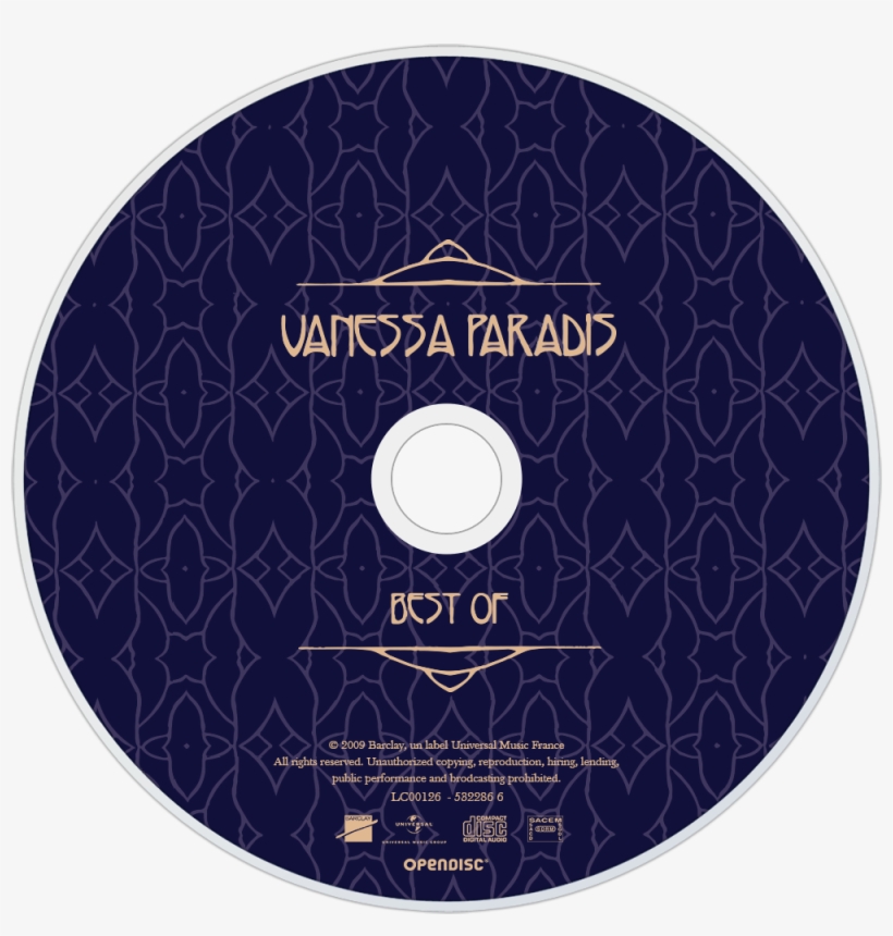 Vanessa Paradis Best Of Cd Disc Image - Vanessa Paradis Folies Bergeres, transparent png