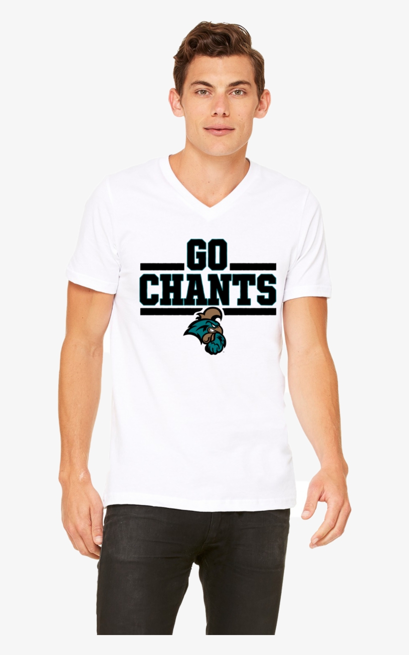 Coastal Carolina Men's V-neck Tee - Bella Canvas Unisex Jersey Short Sleeve V Neck T Shirt, transparent png