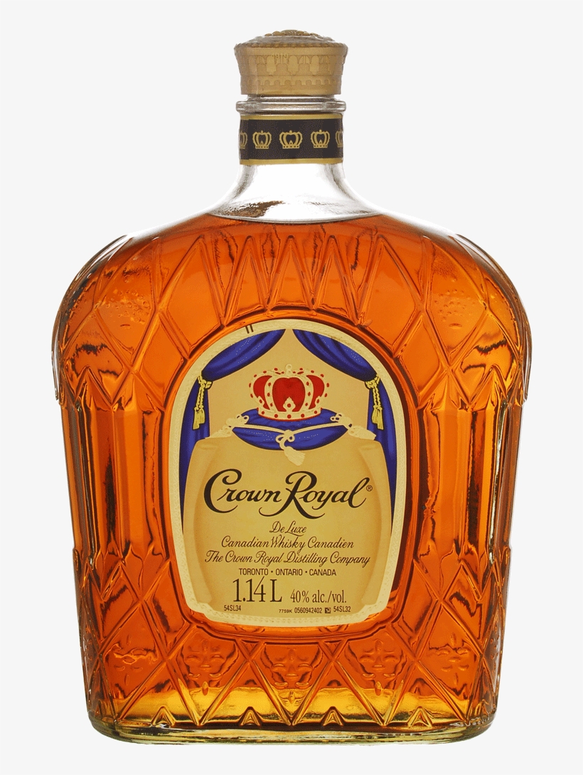 Zoom - Crown Royal Canadian Whiskey - 1 L Bottle, transparent png
