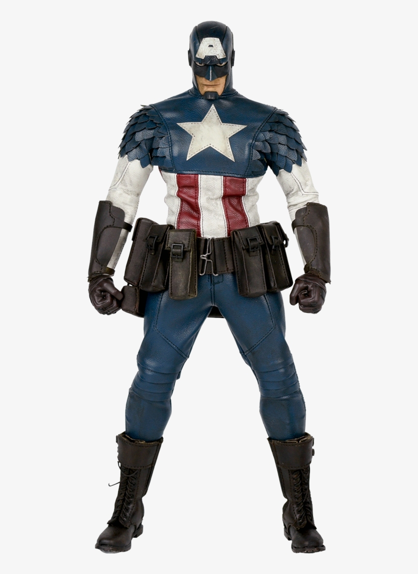 Captain America Sixth Scale Figure By Threea Toys - Captain America Marvel Sixth Scale Figure, transparent png